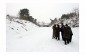 The Yahad team with a local witness in the ravine where circa. 3,500 Jews were murdered. ©Guillaume Ribot/Yahad - In Unum
